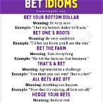 my bet meaning